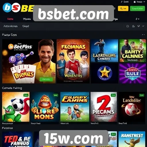 variedade de jogos disponíveis em bsbet.com